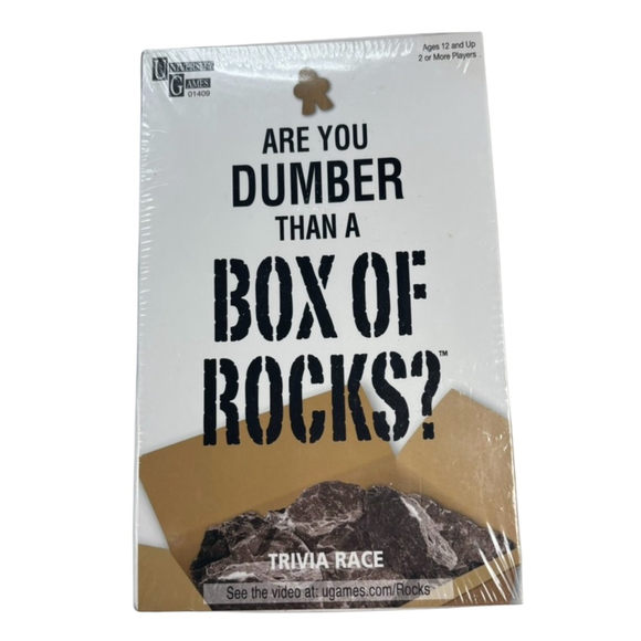 University Games Other - Are You Dumber Than A Box Of Rocks? - NIB Trivia Game